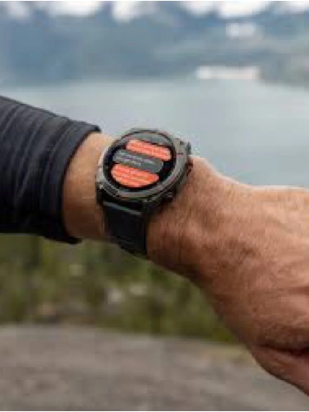 BANDLETIC Garmin QuickFit 22mm Watch Band in Black.
